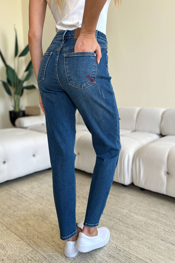 The802Gypsy Bottoms/Jeans ❤️GYPSY-Judy Blue-Queen Of Hearts Coin Pocket BF Jeans 🔷