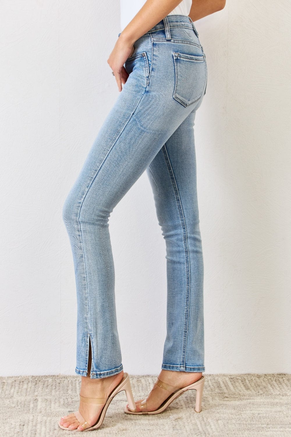The802Gypsy Bottoms/Jeans ❤️GYPSY-Kancan-Mid Rise Y2K Slit Bootcut Jeans