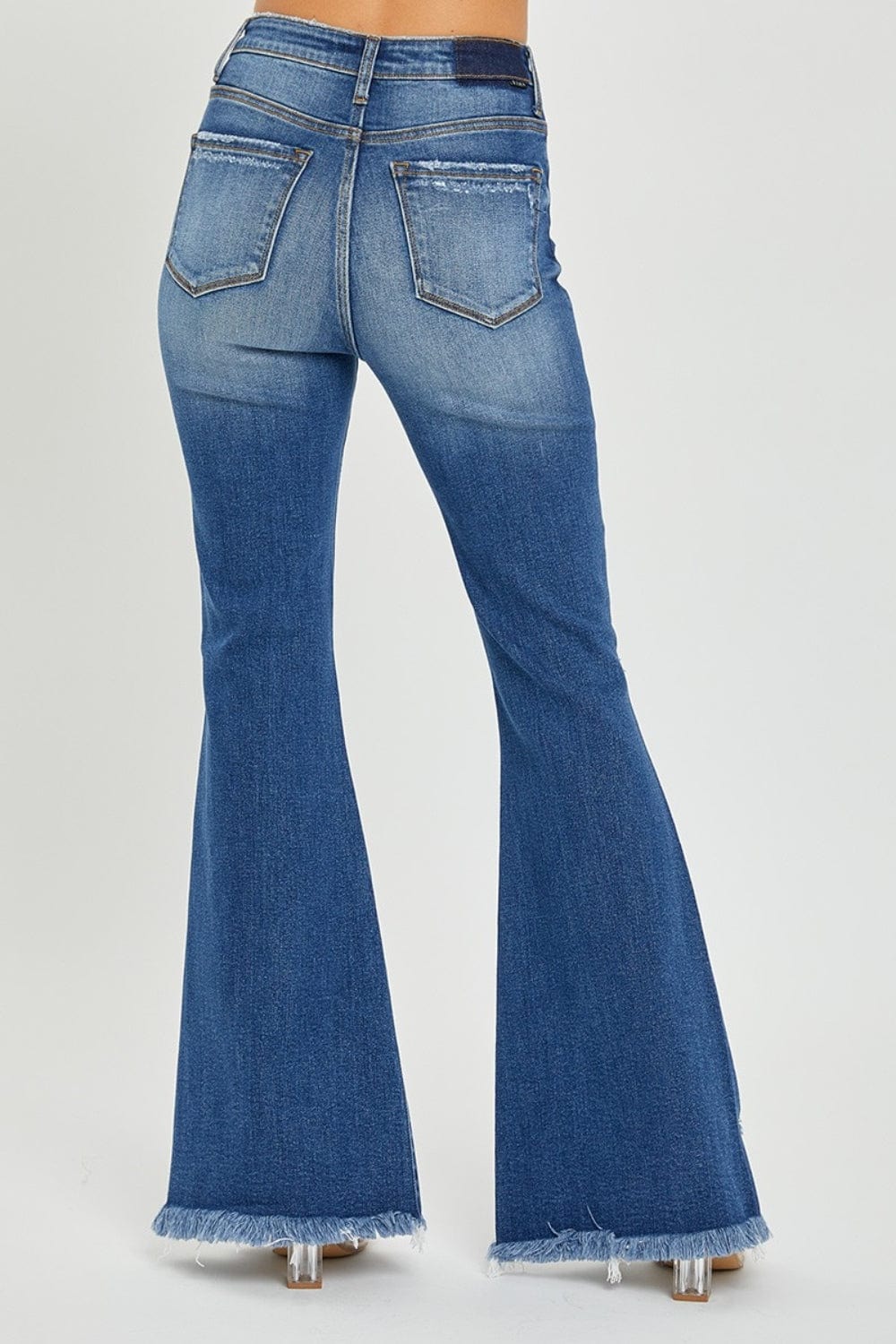 The802Gypsy Bottoms/Jeans ❤️GYPSY-RISEN-High Rise Front Slit Frayed Hem Flare Jeans 🔷