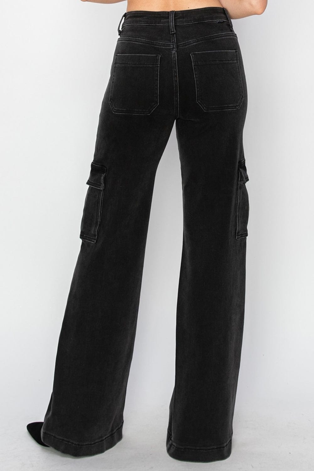 The802Gypsy Bottoms/Jeans ❤️GYPSY-Risen-High Rise Wide Leg Cargo Jeans