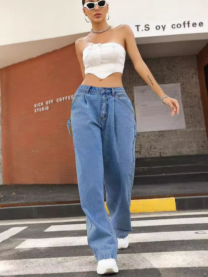 The802Gypsy Bottoms/Jeans GYPSY-Wide Leg low Waist Jeans