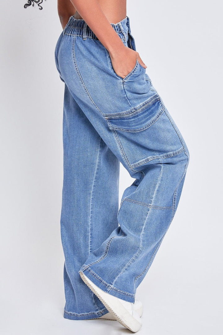 The802Gypsy Bottoms/Jeans ❤️GYPSY-YMI Jeanswear- High-Rise Straight Cargo Jeans