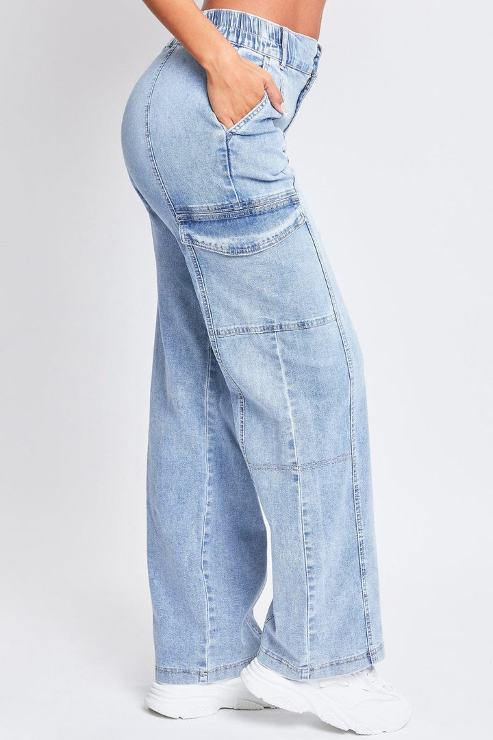 The802Gypsy Bottoms/Jeans ❤️GYPSY-YMI Jeanswear-High-Rise Straight Cargo Jeans