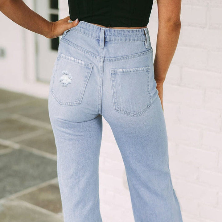 The802Gypsy  Bottoms/Jeans TRAVELING GYPSY-Blue Vintage Light Flare Jeans ⏹️