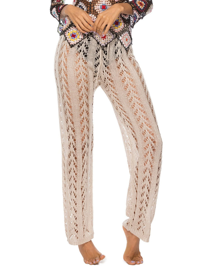 The802Gypsy Bottoms Khaki / S GYPSY-Vacation Girl Drawstring High Waist Beach Pants