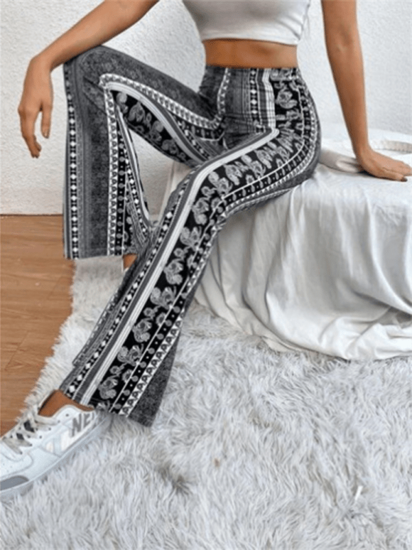 The802Gypsy Bottoms/Pants & Culotte Black / XS GYPSY GIRL-Boho Retro Slim Pants