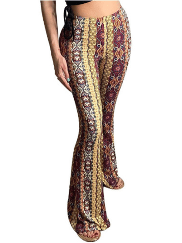 The802Gypsy Bottoms/Pants & Culotte Ginger yellow / XS GYPSY GIRL-Boho Retro Slim Pants