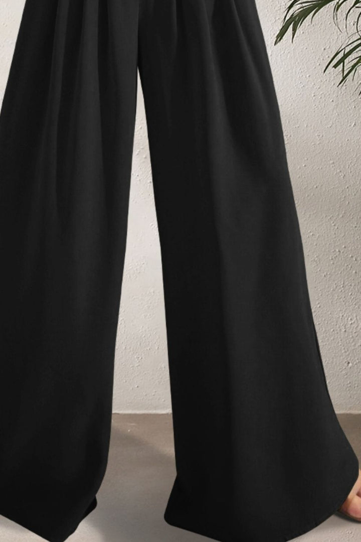 The802Gypsy Bottoms/Pants & Culotte GYPSY-High Waist Wide Leg Trouser Pants