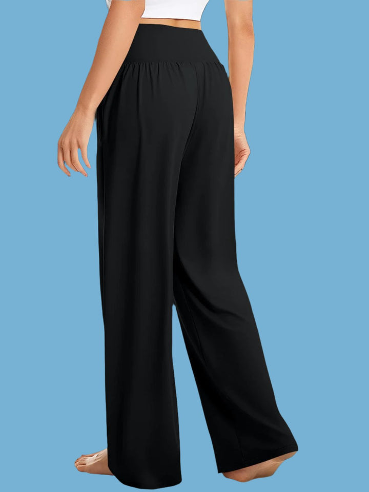 The802Gypsy Bottoms/Pants & Culotte GYPSY-Pocketed High Waist Wide Leg Trouser Pants 🔷