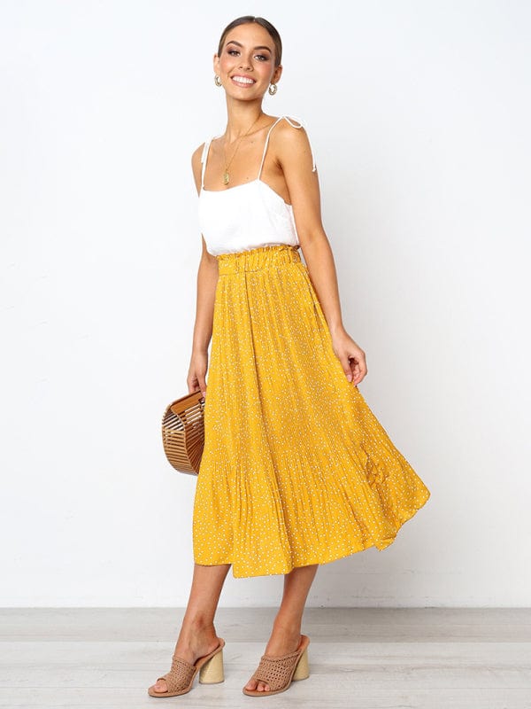 The802Gypsy Bottoms/skirts GYPSY GIRL-pleated MIDI STYLE skirt