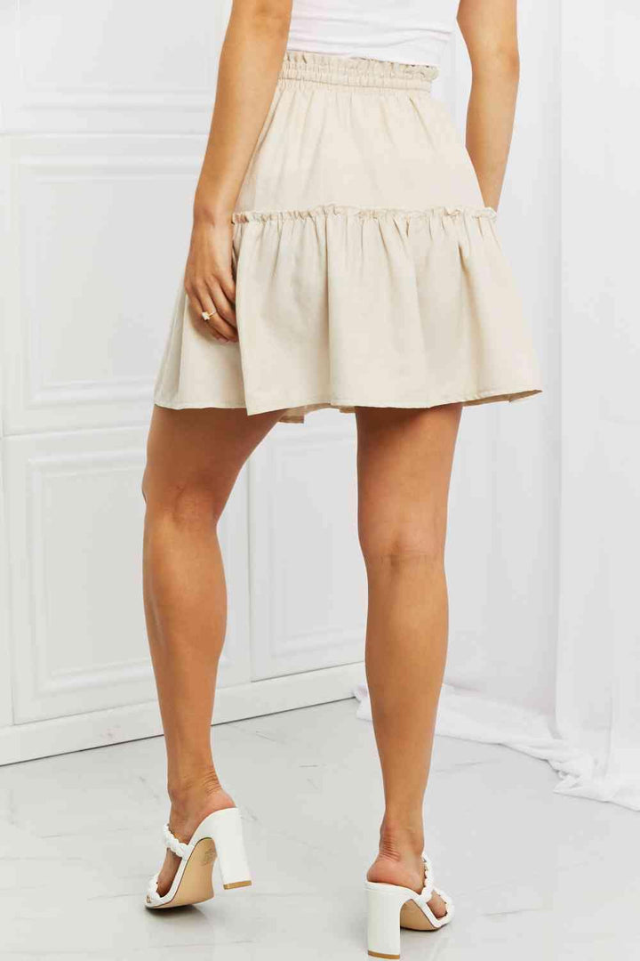 The802Gypsy Bottoms/skirts ❤GYPSY-Zenana-Carefree Linen Ruffle Skirt