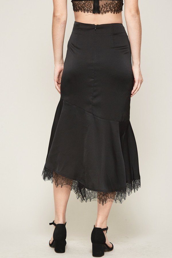 The802Gypsy  Bottoms/skirts L / black ❤GYPSY LOVE-Mermaid Style Midi Skirt