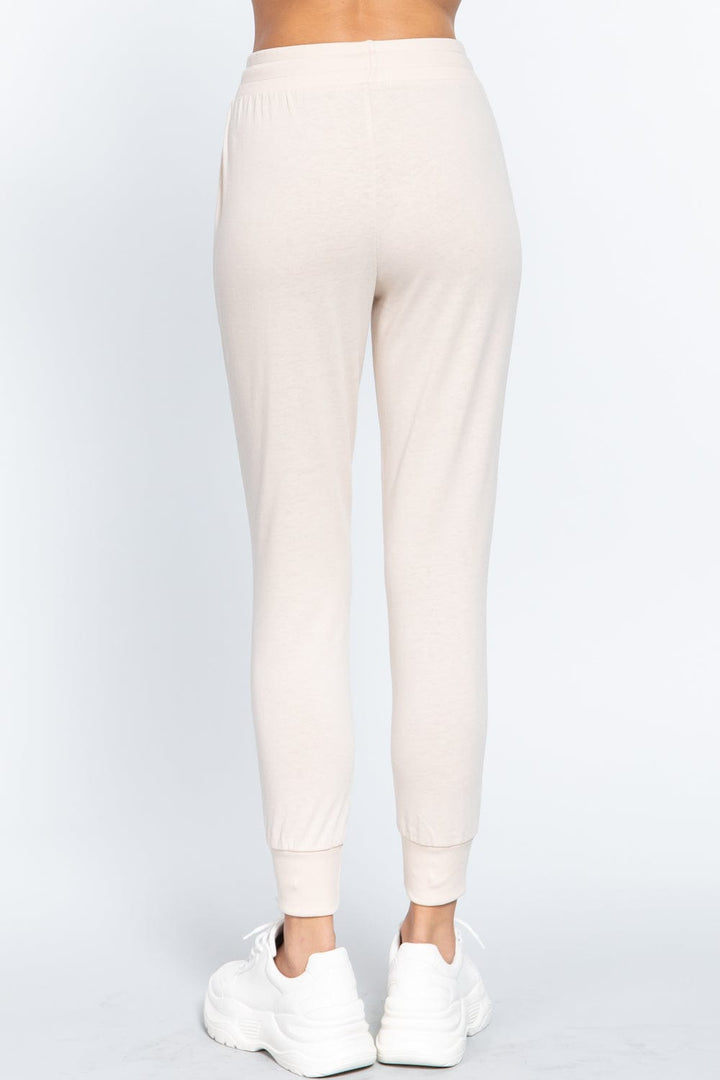 The802Gypsy  bottoms/sweatpants Coconut Milk / L ♥GYPSY LOVE-Waist Band Sweatpants With Pockets