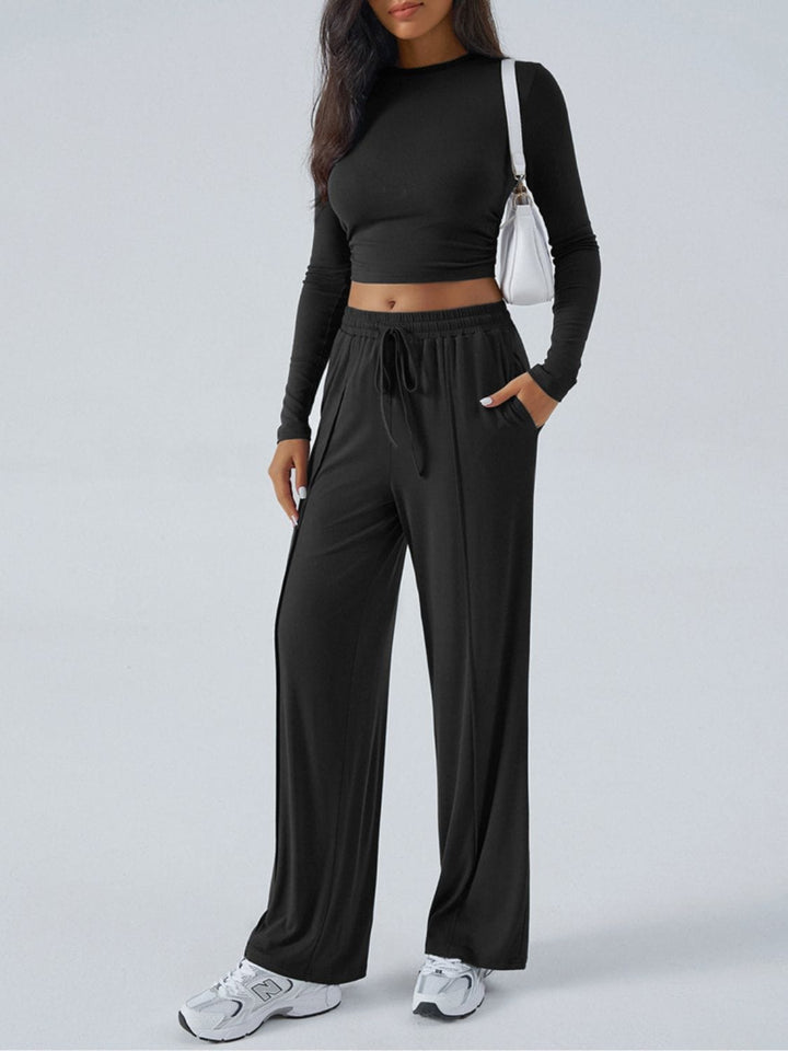 The802Gypsy clothes/outfit sets GYPSY-Devine-Round Neck Long Sleeve Top and Pants Set