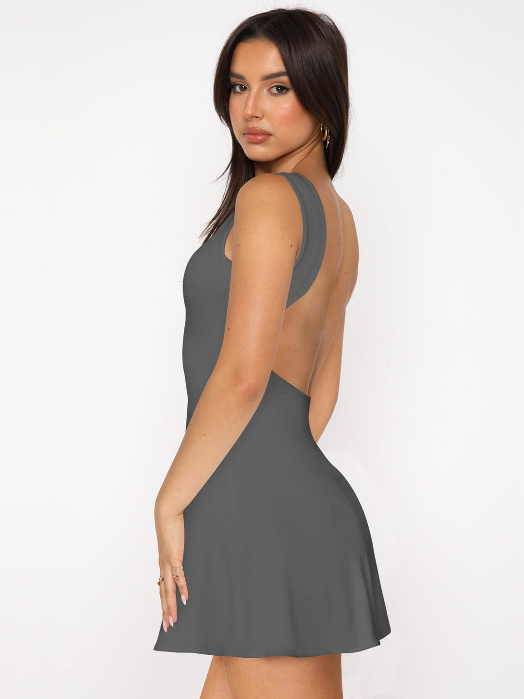 The802Gypsy clothing/dresses GYPSY-Backless Wide Strap Mini Dress