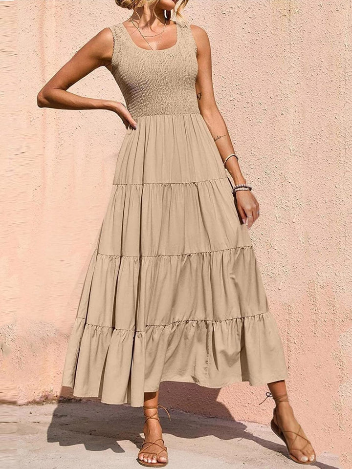 The802Gypsy clothing/dresses Khaki / S GYPSY- Wide Strap Dress