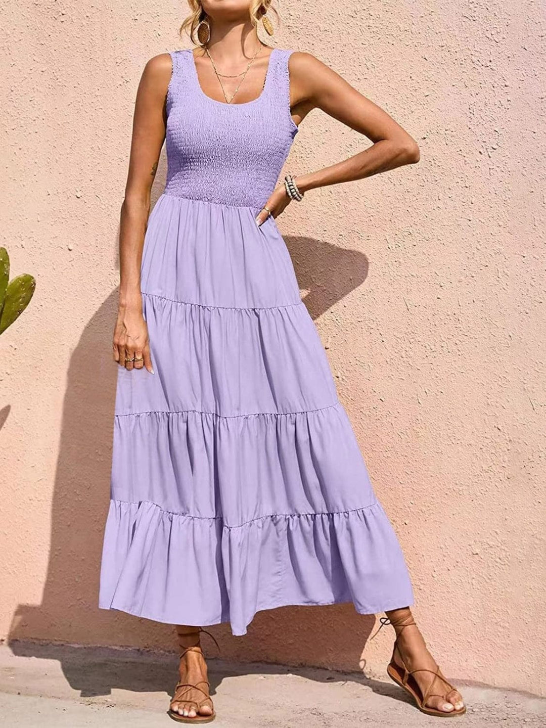 The802Gypsy clothing/dresses Lavender / S GYPSY- Wide Strap Dress