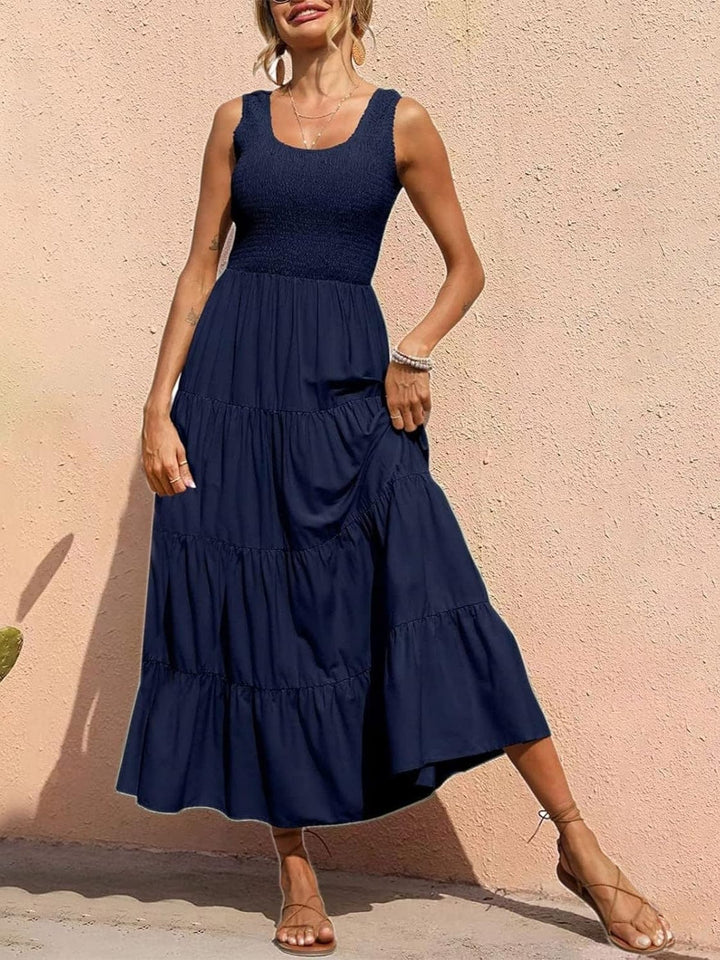 The802Gypsy clothing/dresses Navy / S GYPSY- Wide Strap Dress