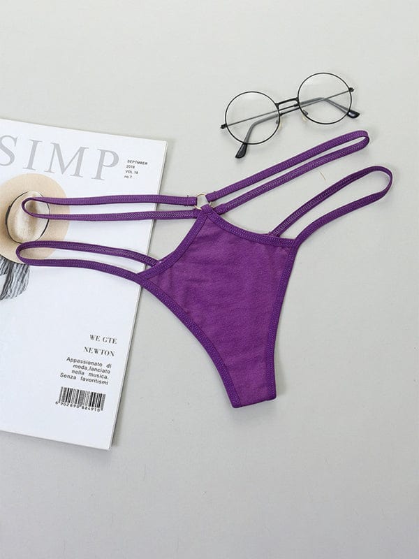 The802Gypsy clothing/underwear & socks Purple / M GYPSY GIRL-Bikini Thin Strap Low Waist Panties