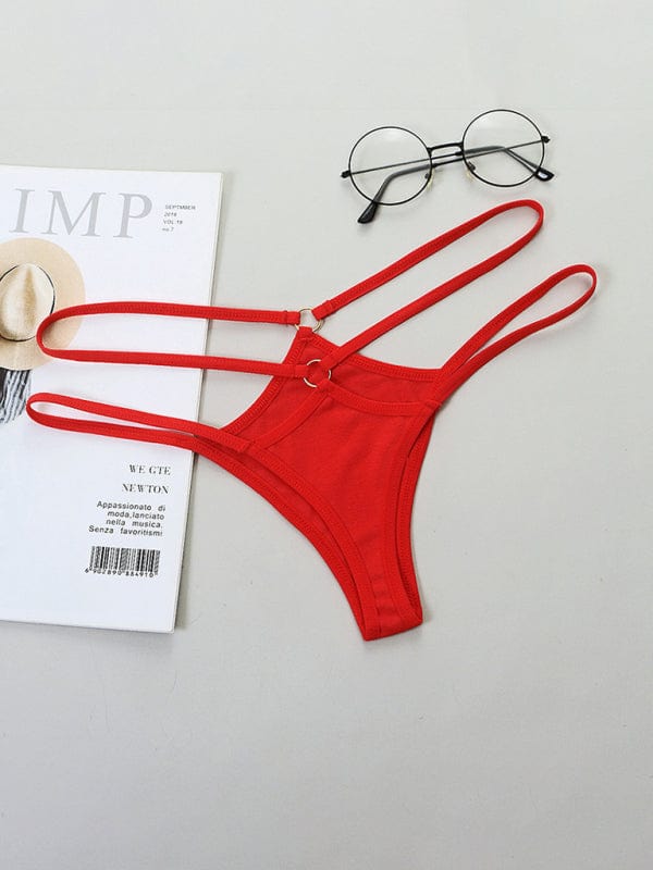 The802Gypsy clothing/underwear & socks Red / M GYPSY GIRL-Bikini Thin Strap Low Waist Panties