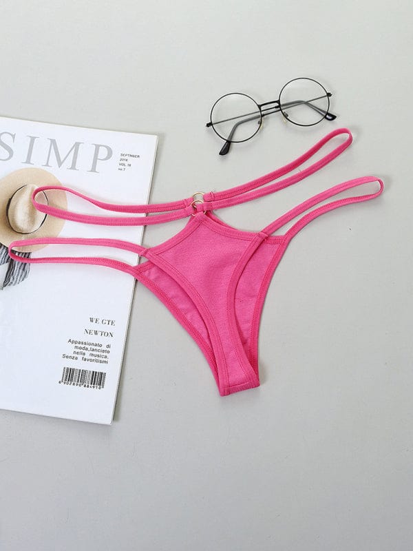 The802Gypsy clothing/underwear & socks Rose Pink / M GYPSY GIRL-Bikini Thin Strap Low Waist Panties