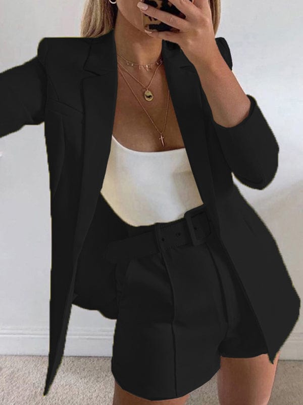 The802Gypsy coats and jackets Black / S GYPSY GIRL-Casual Chic Woven Blazer ⏹️