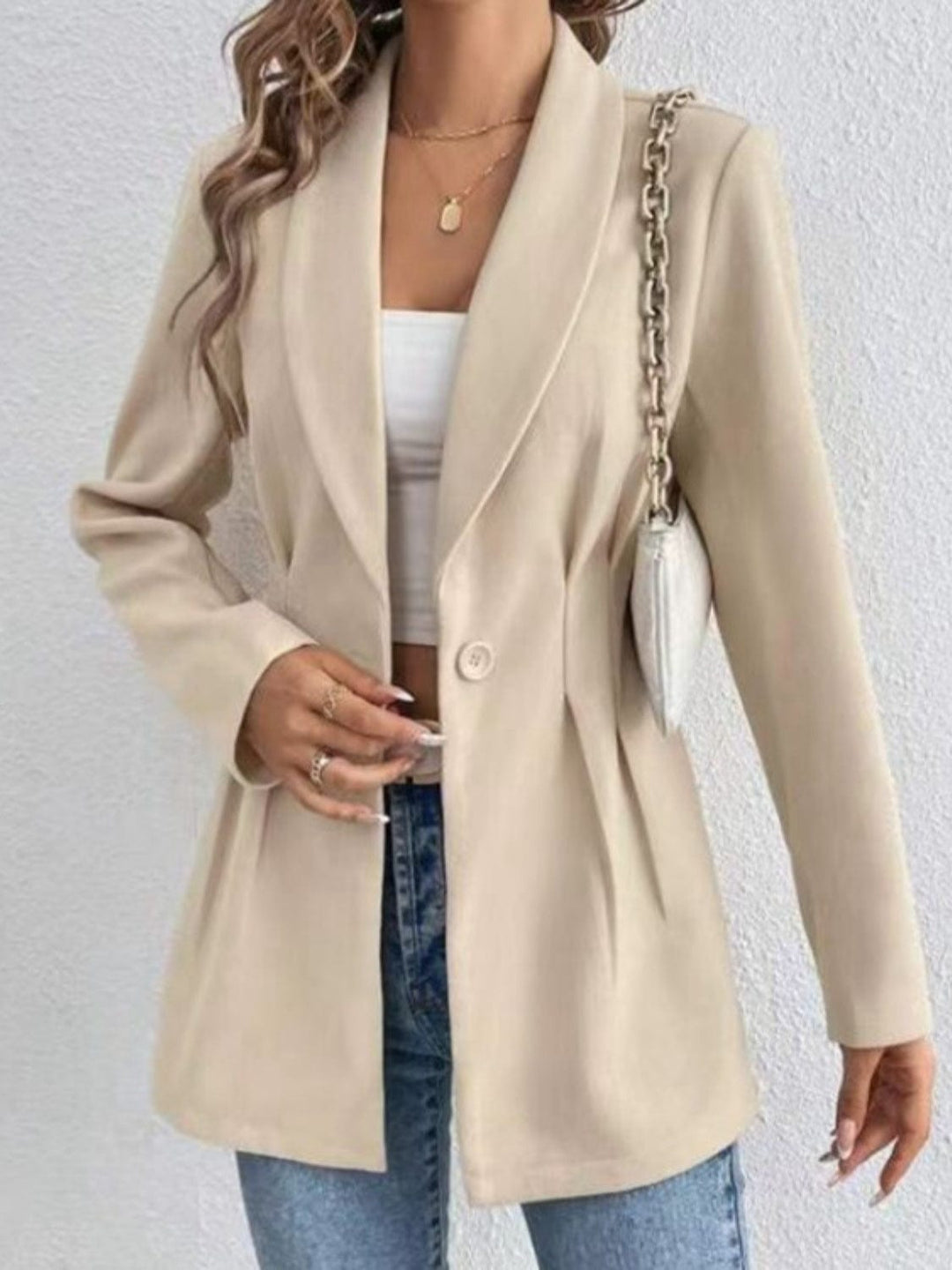 The802Gypsy coats and jackets/blazer GYPSY-One Button Long Sleeve Blazer