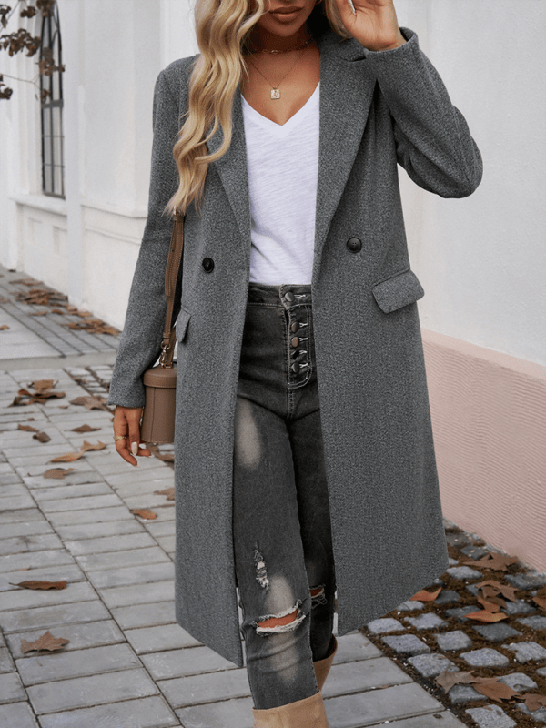 The802Gypsy coats and jackets Charcoal gray / S GYPSY GIRL-Long Tweed Style Jacket