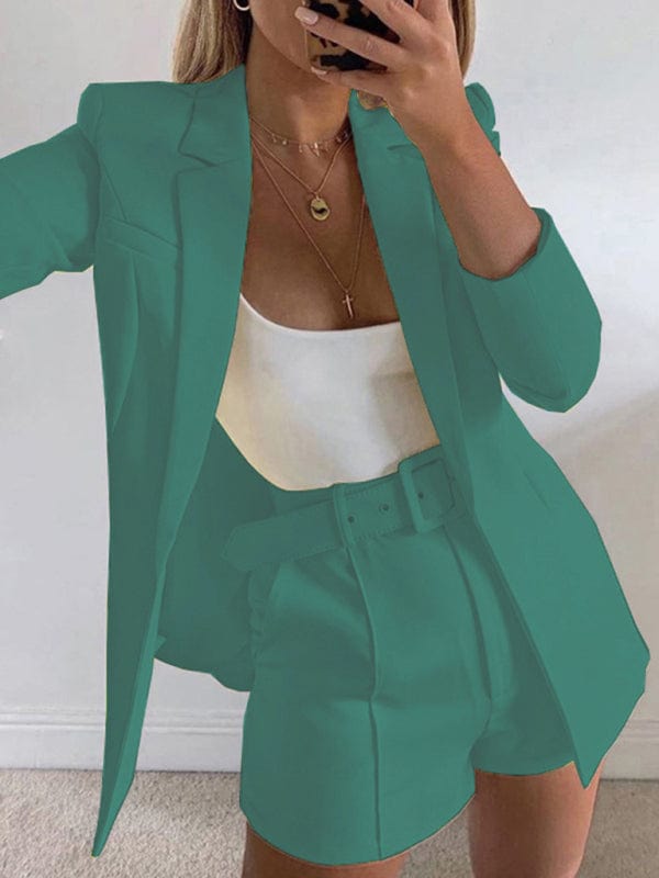 The802Gypsy coats and jackets Green  black jasper / S GYPSY GIRL-Casual Chic Woven Blazer ⏹️