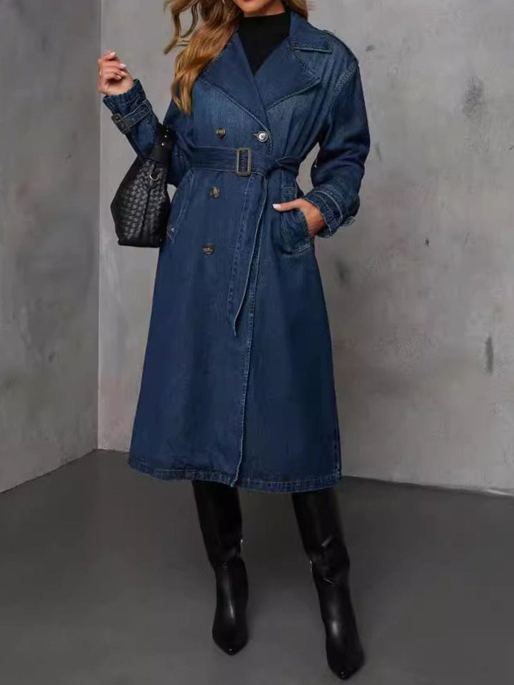 The802Gypsy coats and jackets GYPSY-Button Up Longline Denim Jacket