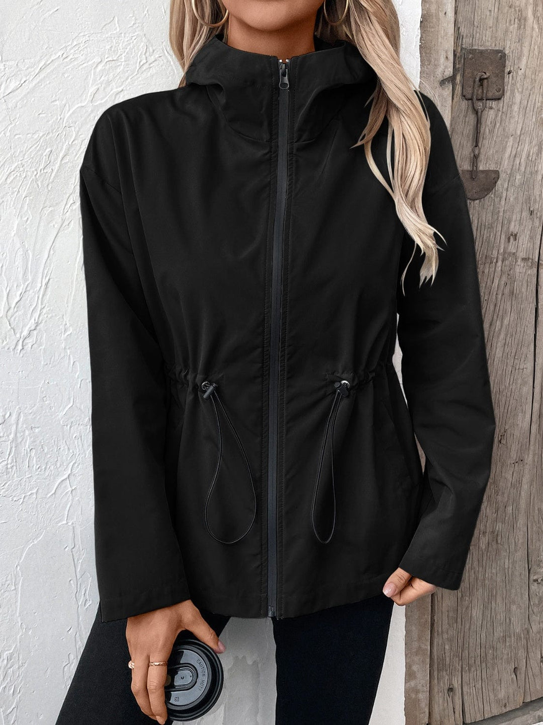 The802Gypsy coats and jackets GYPSY-Ivy Lane Drawstring Zip Up Hooded Jacket