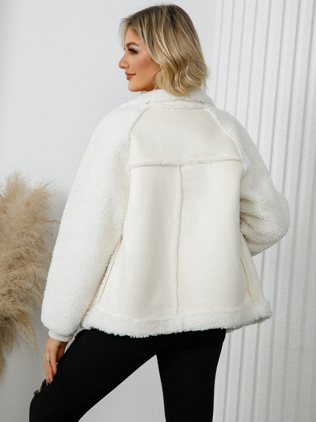 The802Gypsy coats and jackets GYPSY-Pocketed Sherpa Zip Up Jacket