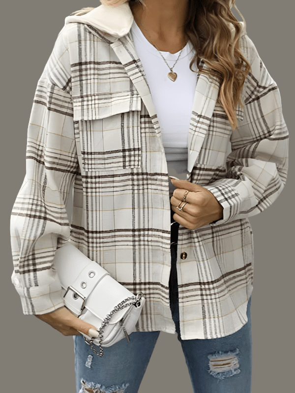 The802Gypsy coats and jackets White / S GYPSY GIRL-Detachable Hoodi Shirt Jacket