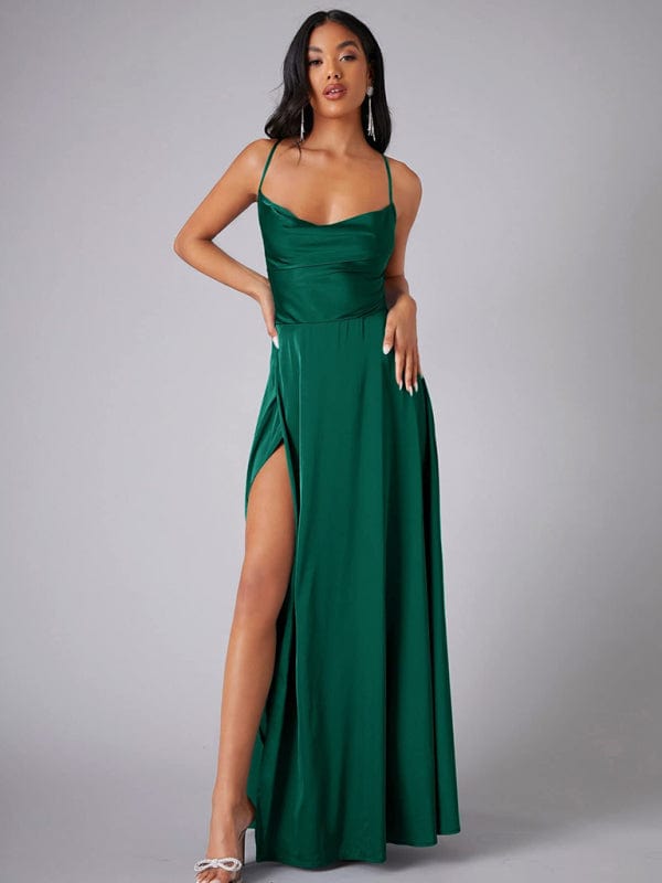 The802Gypsy dress/COCKTAIL DRESS Green / S GYPSY GIRL-Backless Long Dress