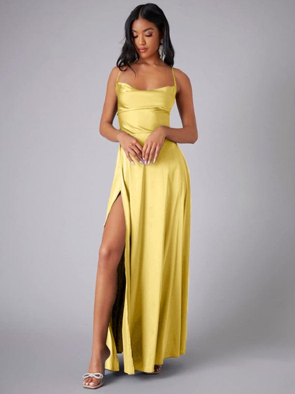 The802Gypsy dress/COCKTAIL DRESS Yellow / S GYPSY GIRL-Backless Long Dress