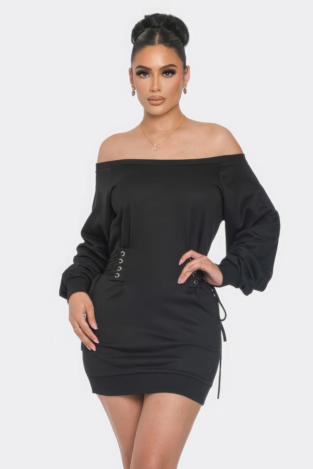 The802Gypsy  Dresses Black / S ❤GYPSY LOVE-Off Shoulder Mini Dress