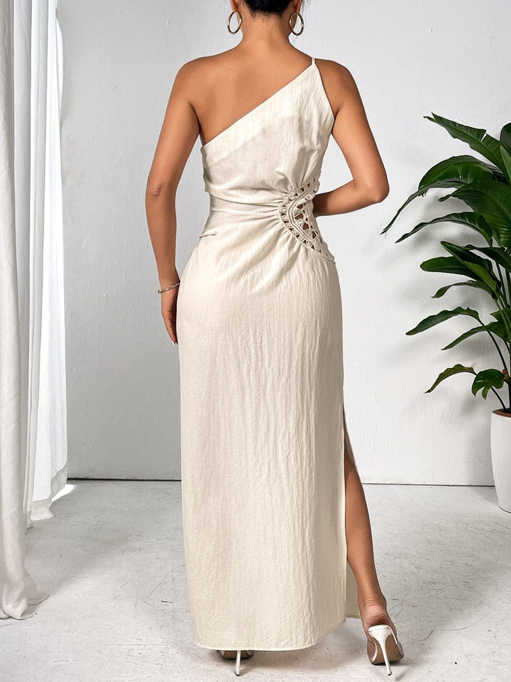 The802Gypsy Dresses/Evening Dresses GYPSY-One Shoulder Sleeveless Maxi Dress
