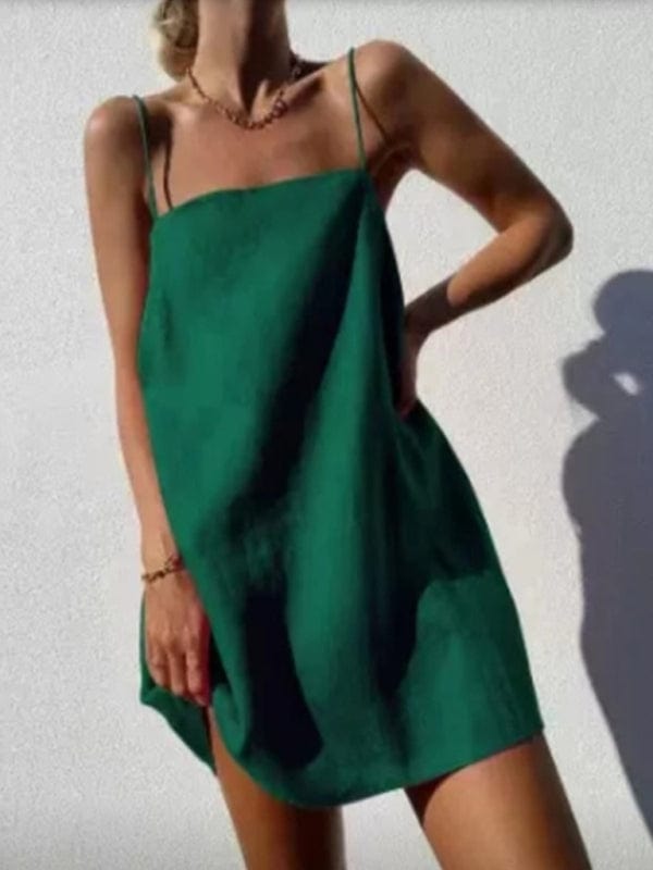 The802Gypsy Dresses Green / S GYPSY GIRL-Effortless Cami Dress