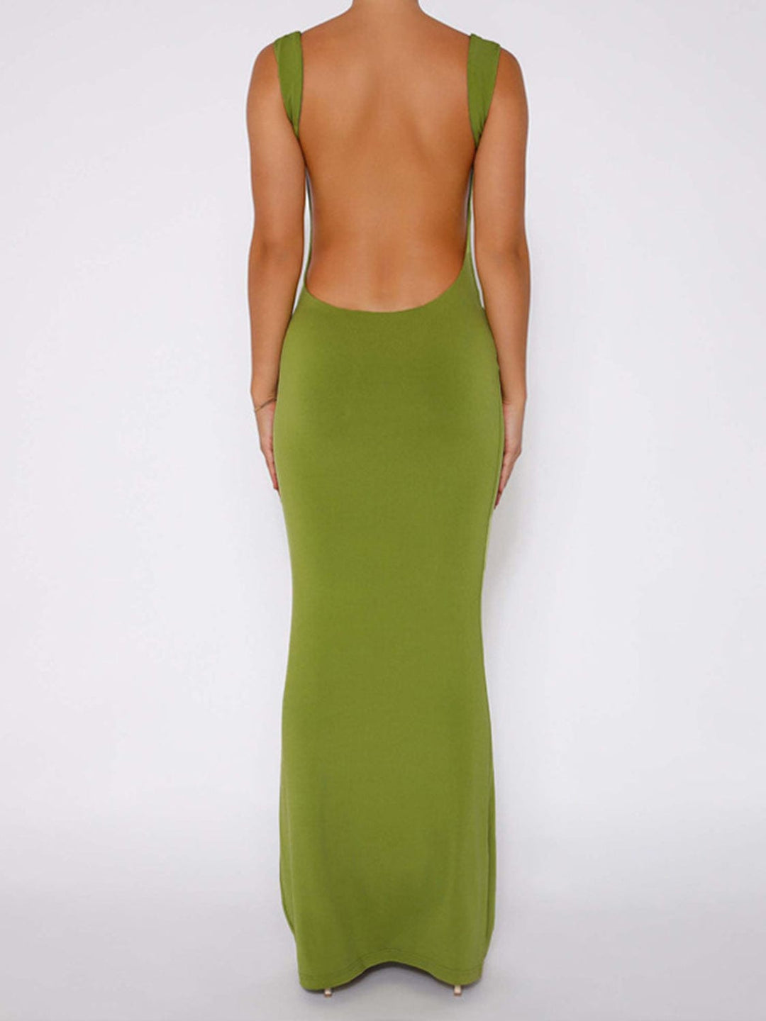 The802Gypsy Dresses GYPSY-Backless Wide Strap Maxi Dress