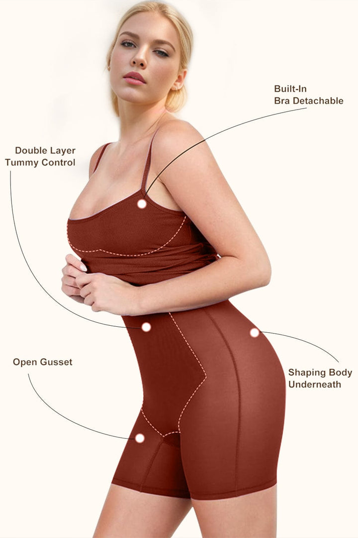 The802Gypsy Dresses GYPSY-Basic Bae-Built-In Shapewear Scoop Neck Dress