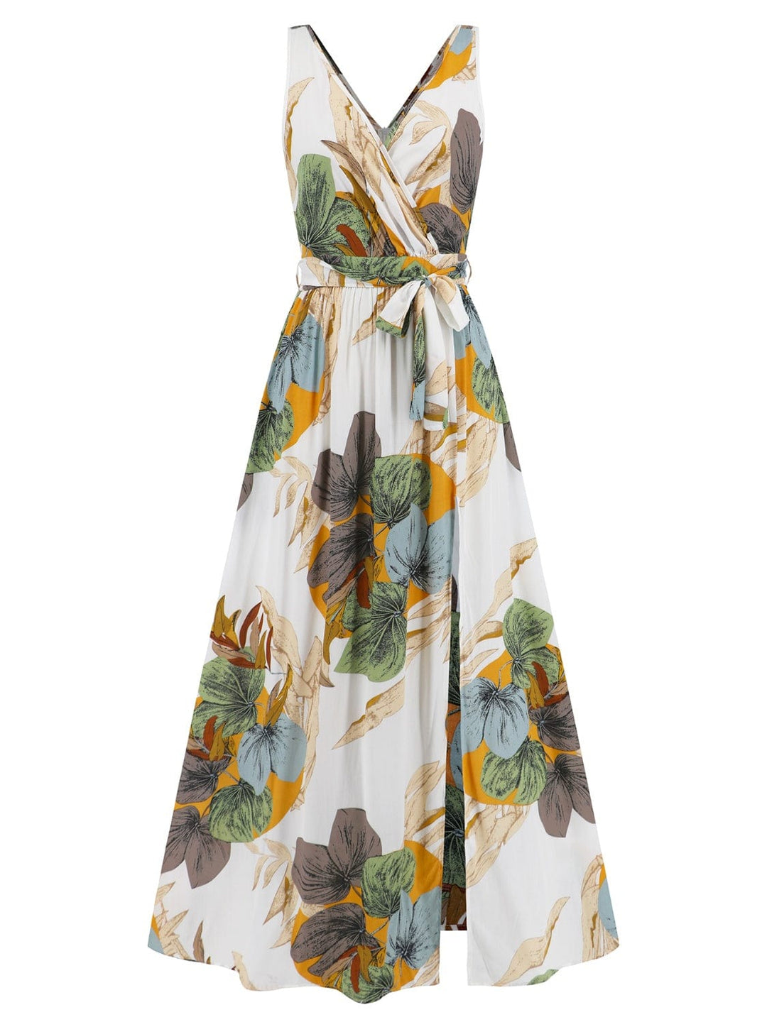 The802Gypsy Dresses GYPSY-Floral Maxi With Side Slit