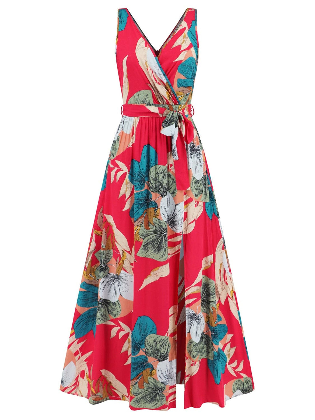 The802Gypsy Dresses GYPSY-Floral Maxi With Side Slit