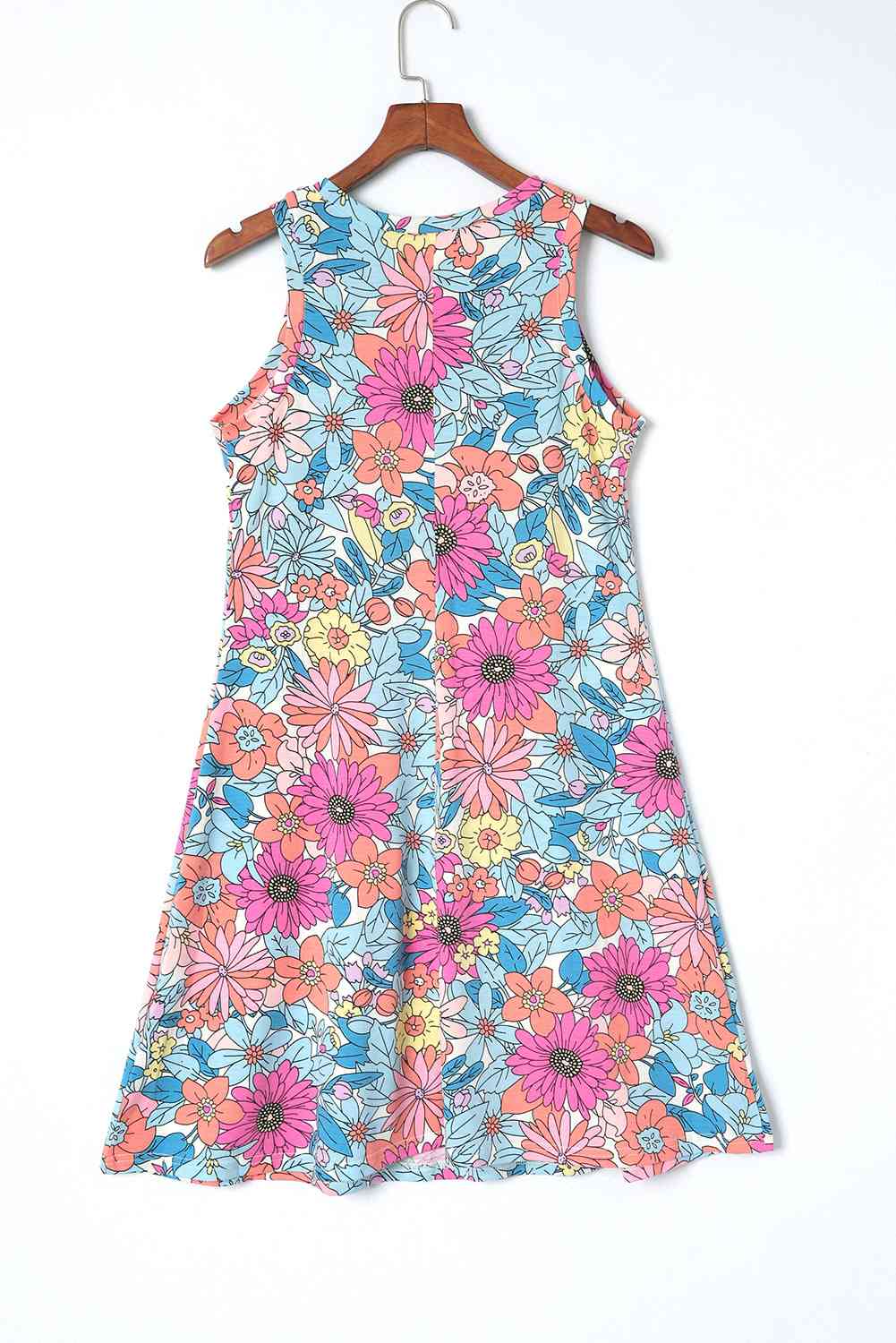 The802Gypsy Dresses Gypsy-Floral Round Neck Sleeveless Dress