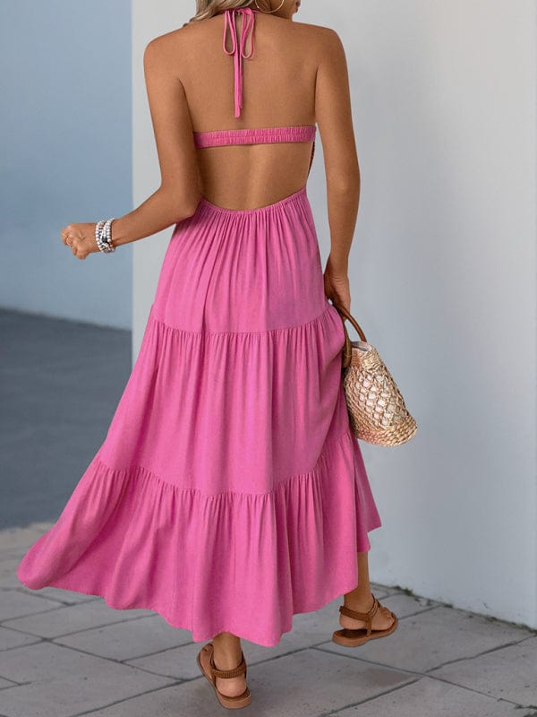 The802Gypsy Dresses GYPSY GIRL-Sweet and Spicy Halter Neck Backless Dress