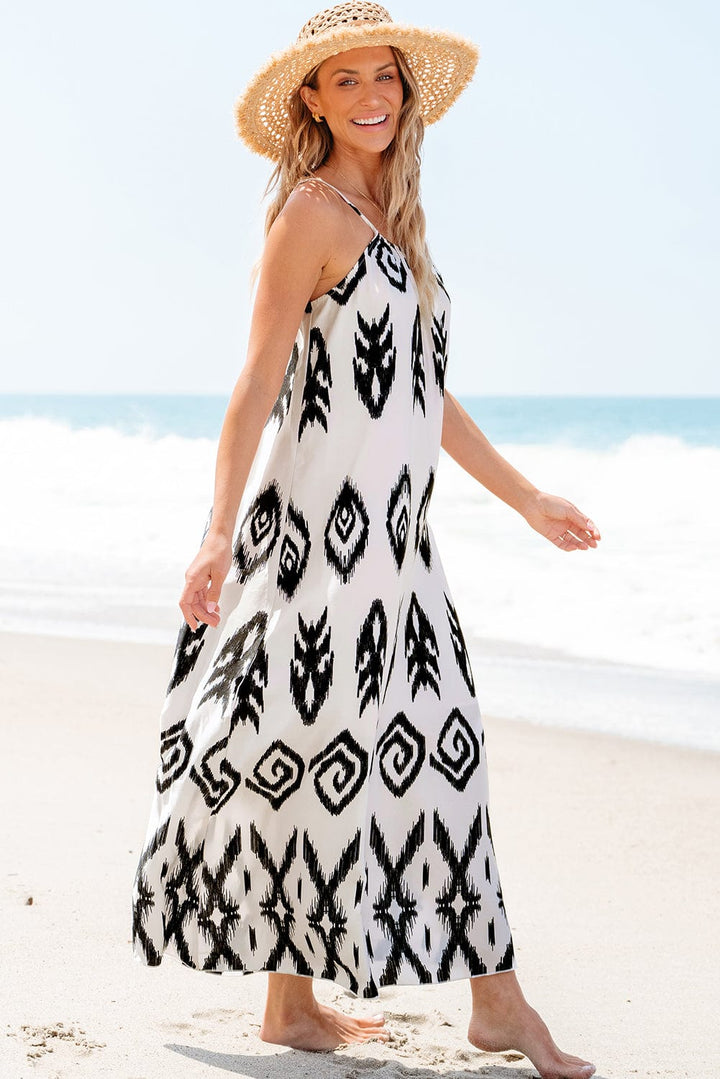 The802Gypsy  Dresses TRAVELING GYPSY- Aztec Print Vacation Sundress