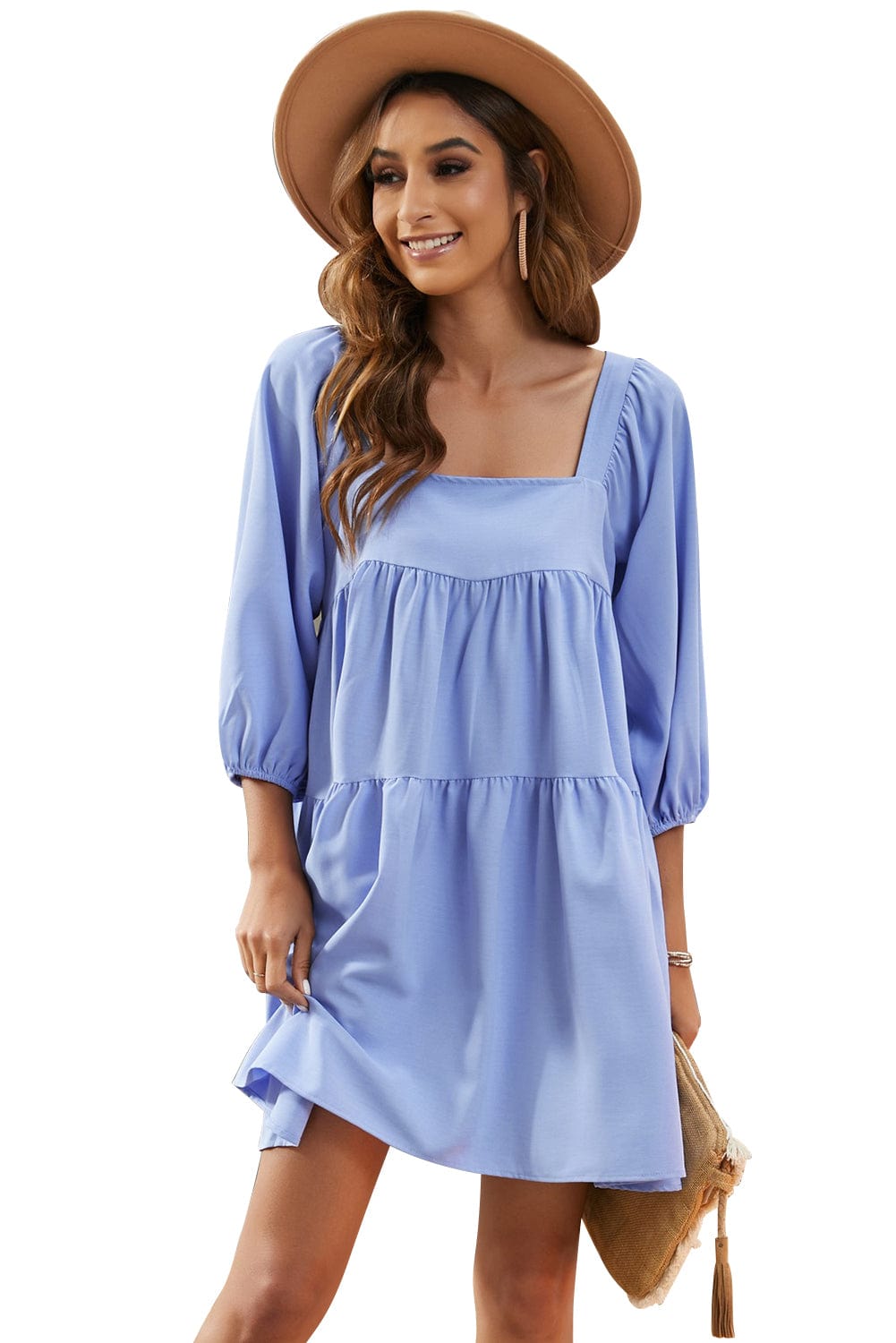 The802Gypsy  Dresses TRAVELING GYPSY-Half Sleeve Mini Dress