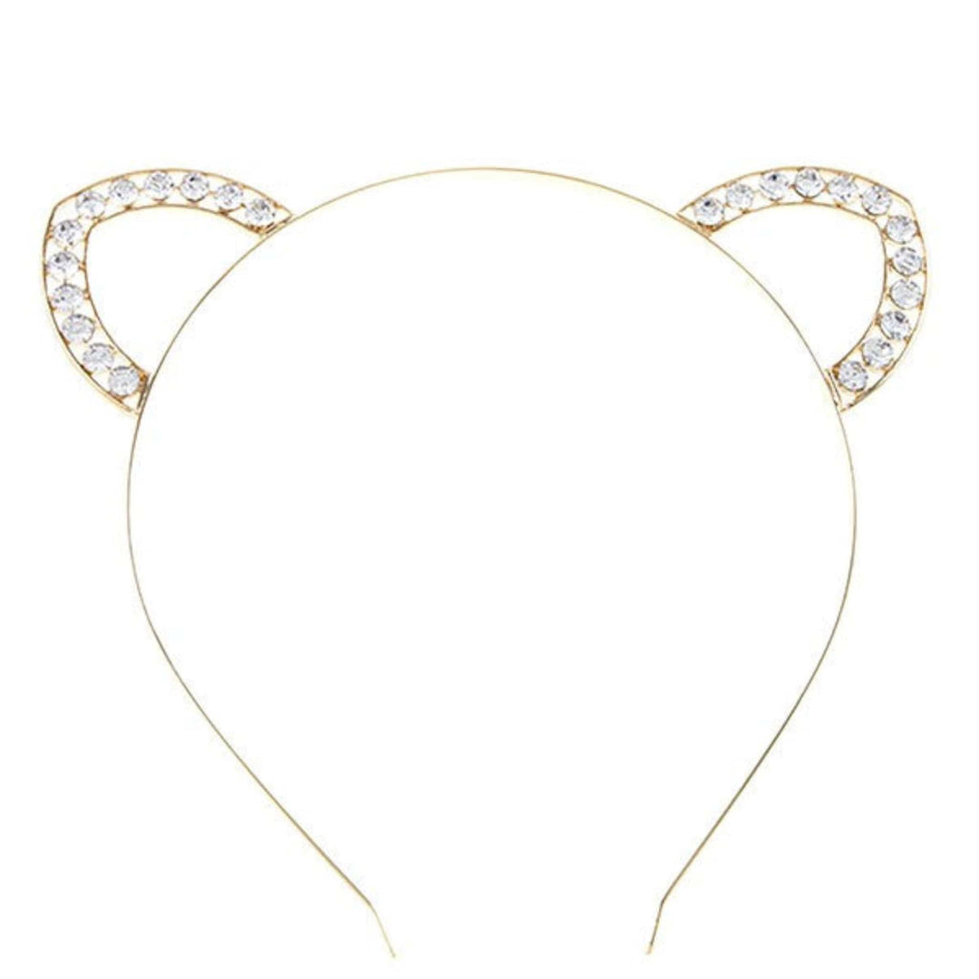 The802Gypsy-GYPSYFOX Accessories/Hair GOLD / Os ❤️GYPSY FOX - Rhinestone Animal Ear Headband