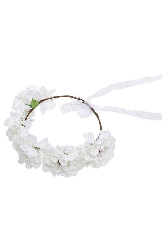 The802Gypsy-GYPSYFOX Accessories/Hair White / Os ❤️GYPSY FOX - Flower Headband by Bella Chic