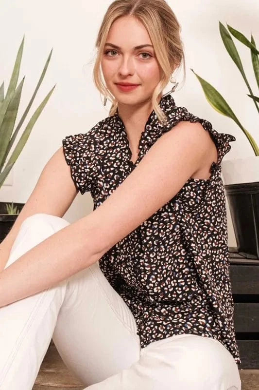 The802Gypsy-GypsyUSA Tops/Blouses & Shirts ❤️GYPSY - Sleeveless Button-Down Blouse by Lime 'N' Chili