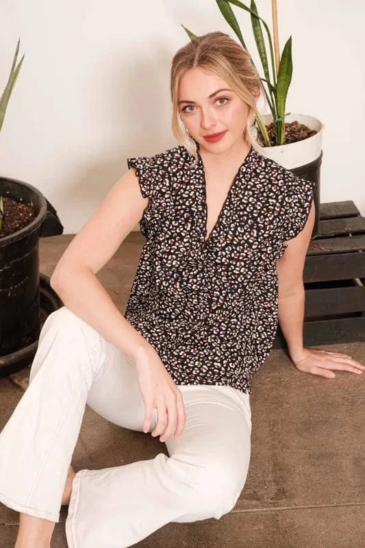 The802Gypsy-GypsyUSA Tops/Blouses & Shirts ❤️GYPSY - Sleeveless Button-Down Blouse by Lime 'N' Chili
